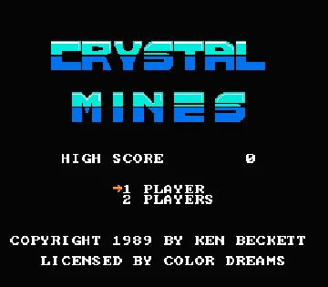 Crystal Mines (USA) (Unl) screen shot title